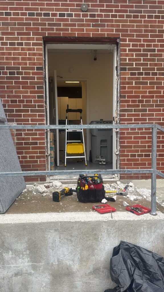 Broken door
