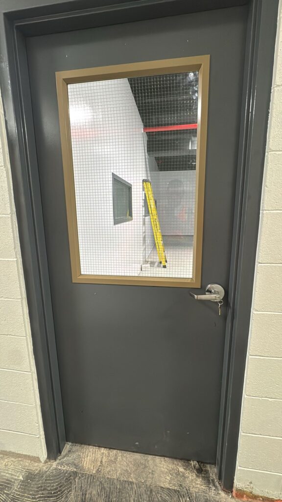GPW glass in existing metal door